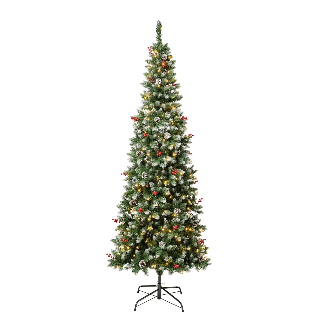 7.5ft. Pre-Lit Slim Cullen Fir Artificial Christmas Tree, Warm White LED Lights
